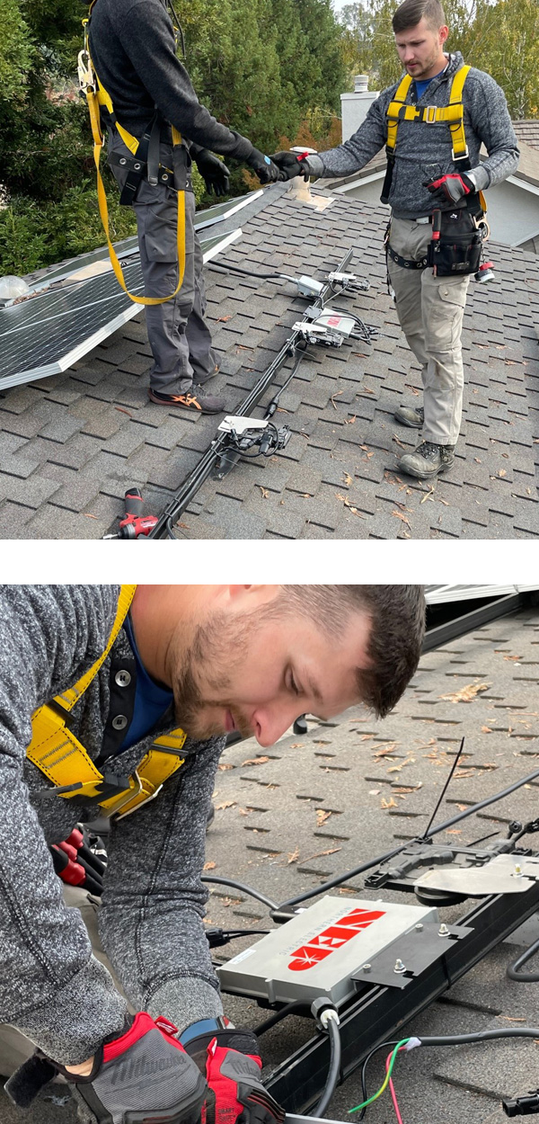 NEP microinverter test array