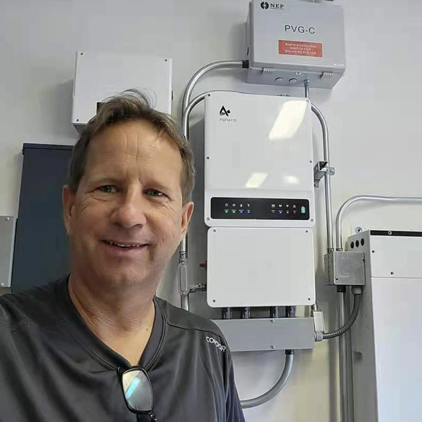 Bryan Pine, 24kWh ESS with NEP Rapid Shutdown solution